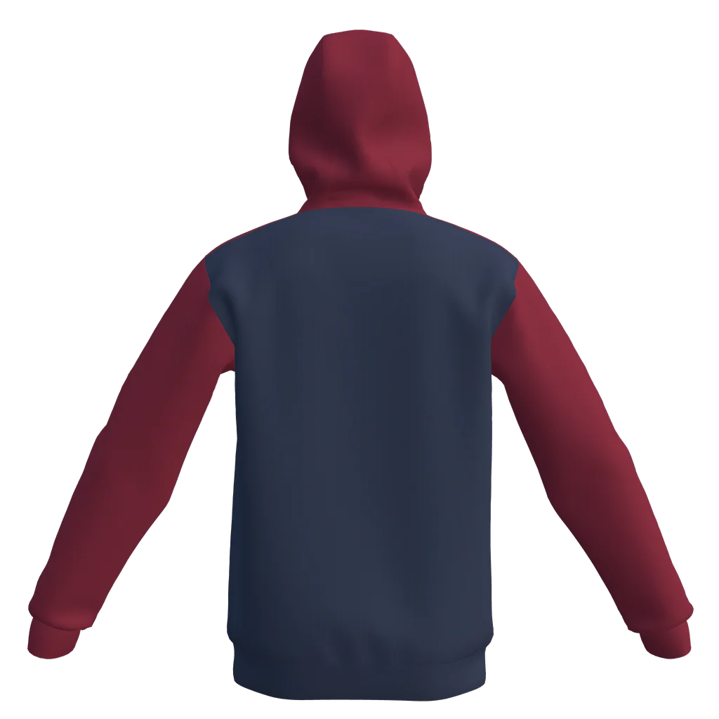 Hoodie de sortie Bleu et rouge S2627 - Image 4