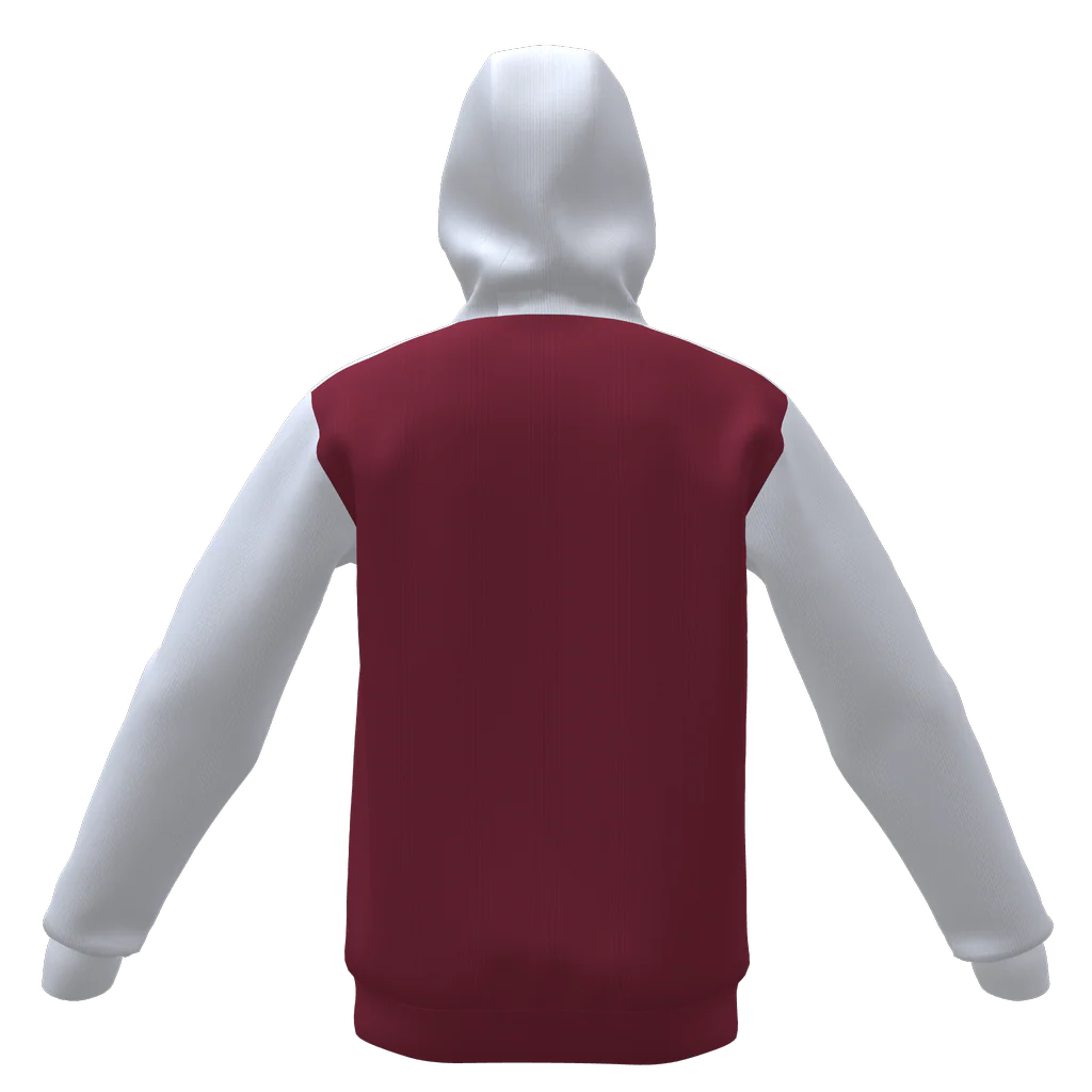Hoodie de sortie Rouge et blanc adulte S2627 - Image 3