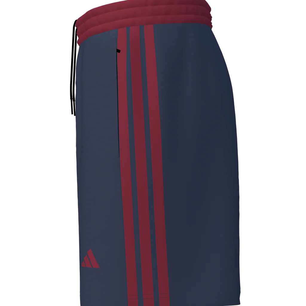 Short de sortie Bleu et rouge adulte S2627 - Image 3