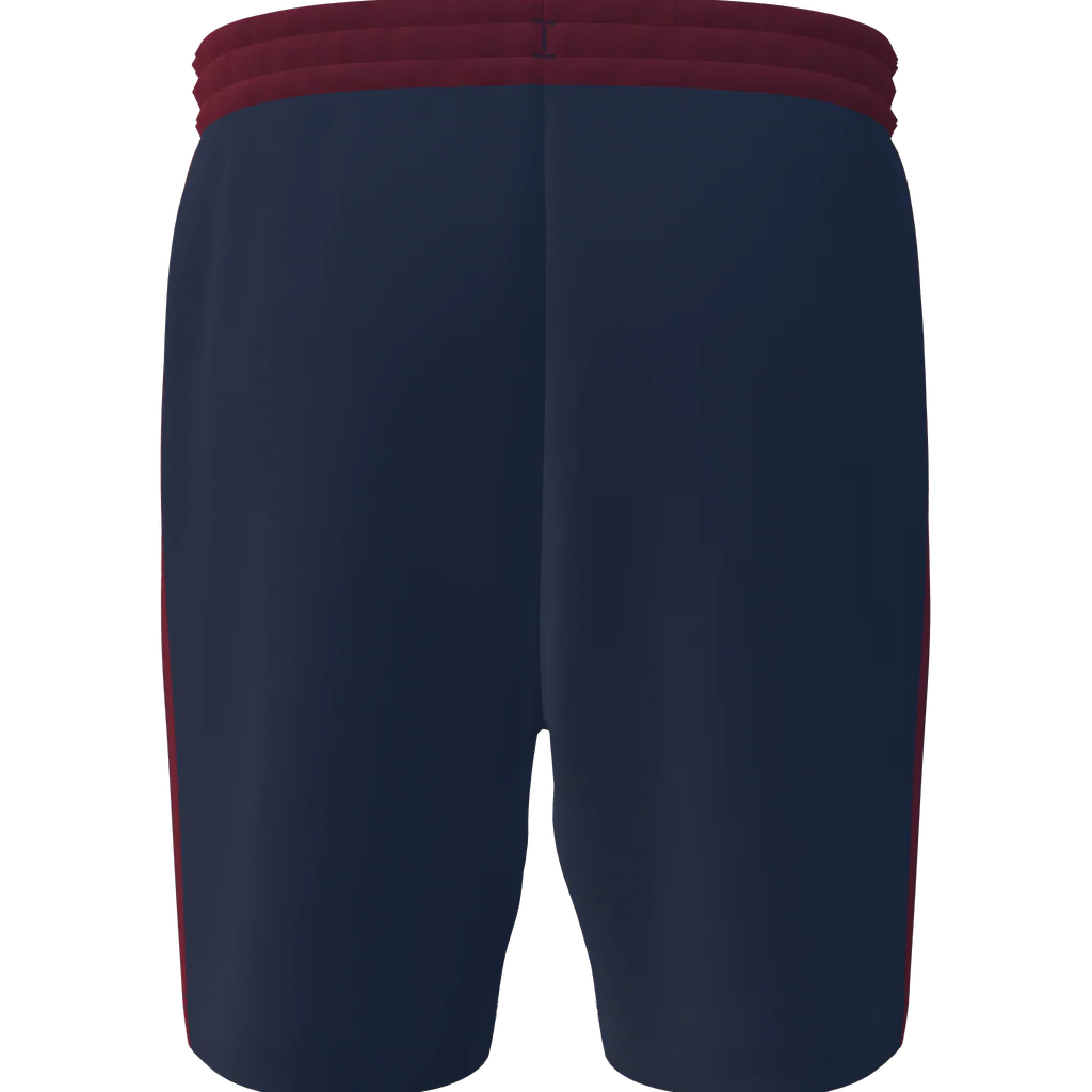 Short de sortie Bleu et rouge adulte S2627 - Image 4